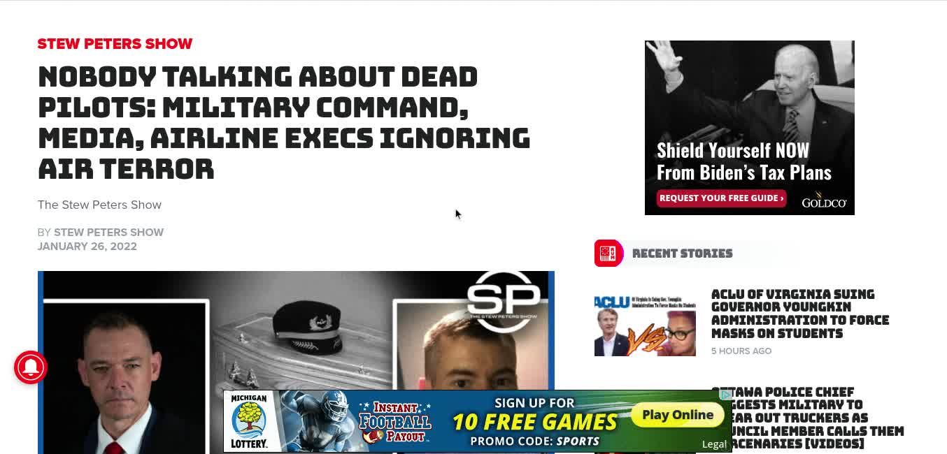 Dead Pilots, Ignored By Military Command, Media, & Airline Execs