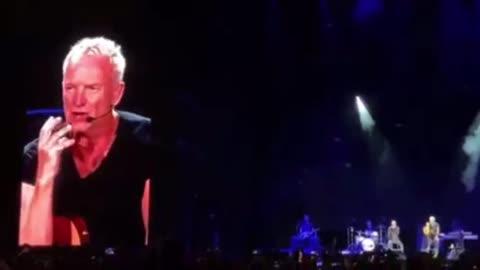 Sting delivers one of the greatest speeches in modern history “Democracy is under attack”