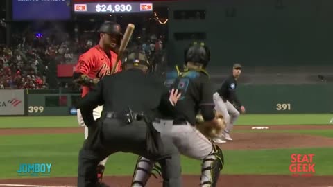 The referee calls a break and then acts as if he hadn't called a break.