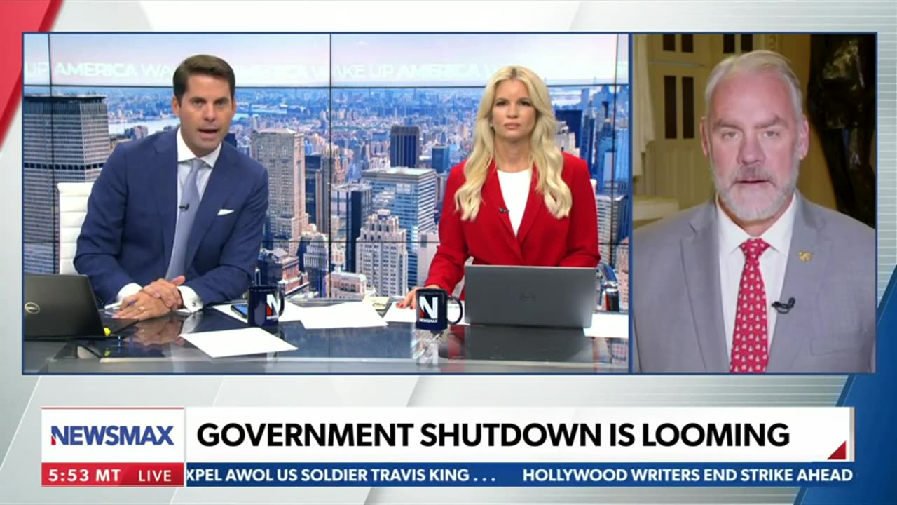 Newsmax - If shutdown happens, our troops won't get paid, Ukrainian ones will: Zinke