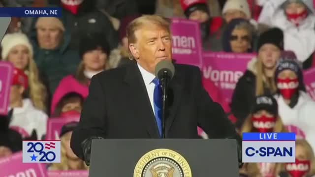Nebraska Trump talks about the covid response.