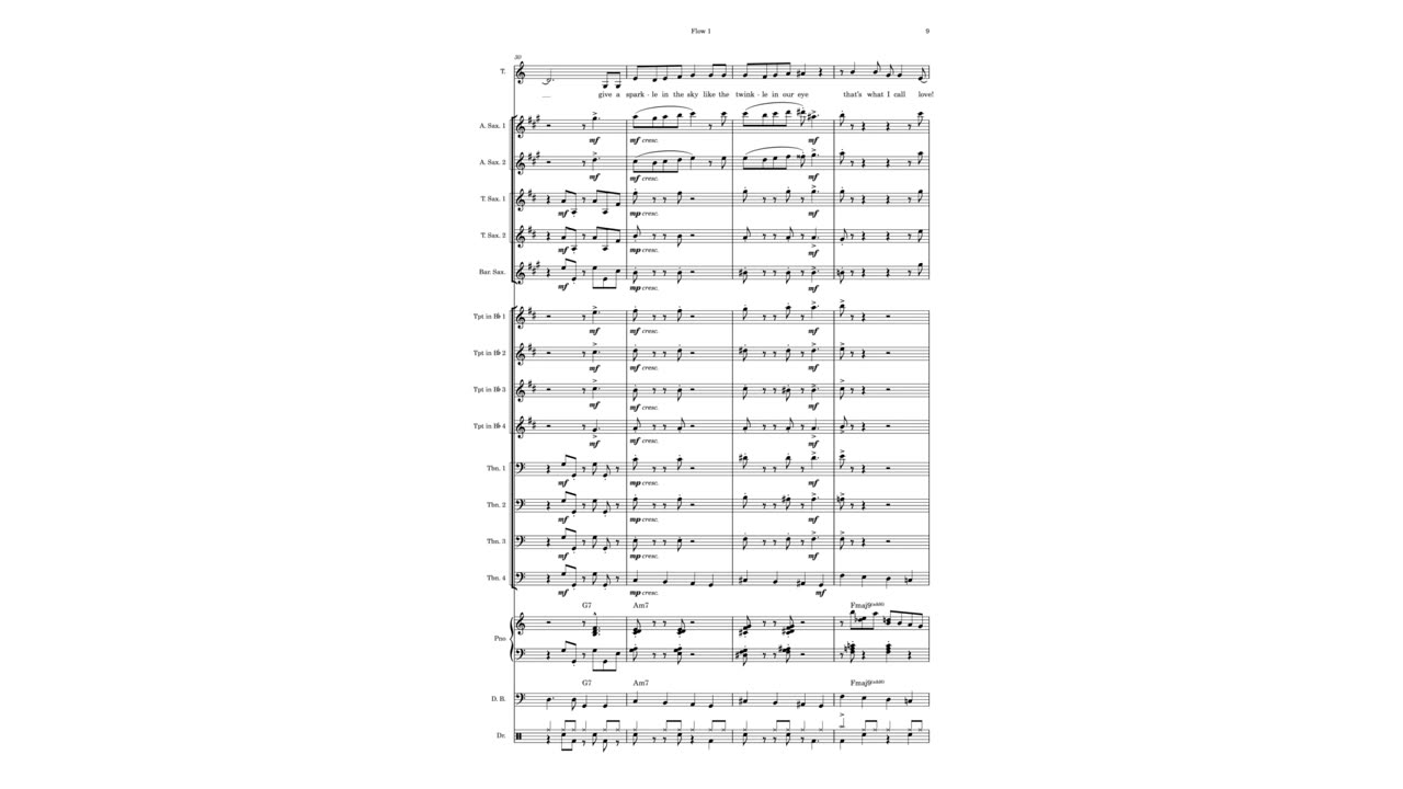 My Familiar Love with Score by Caleb M. Brandon