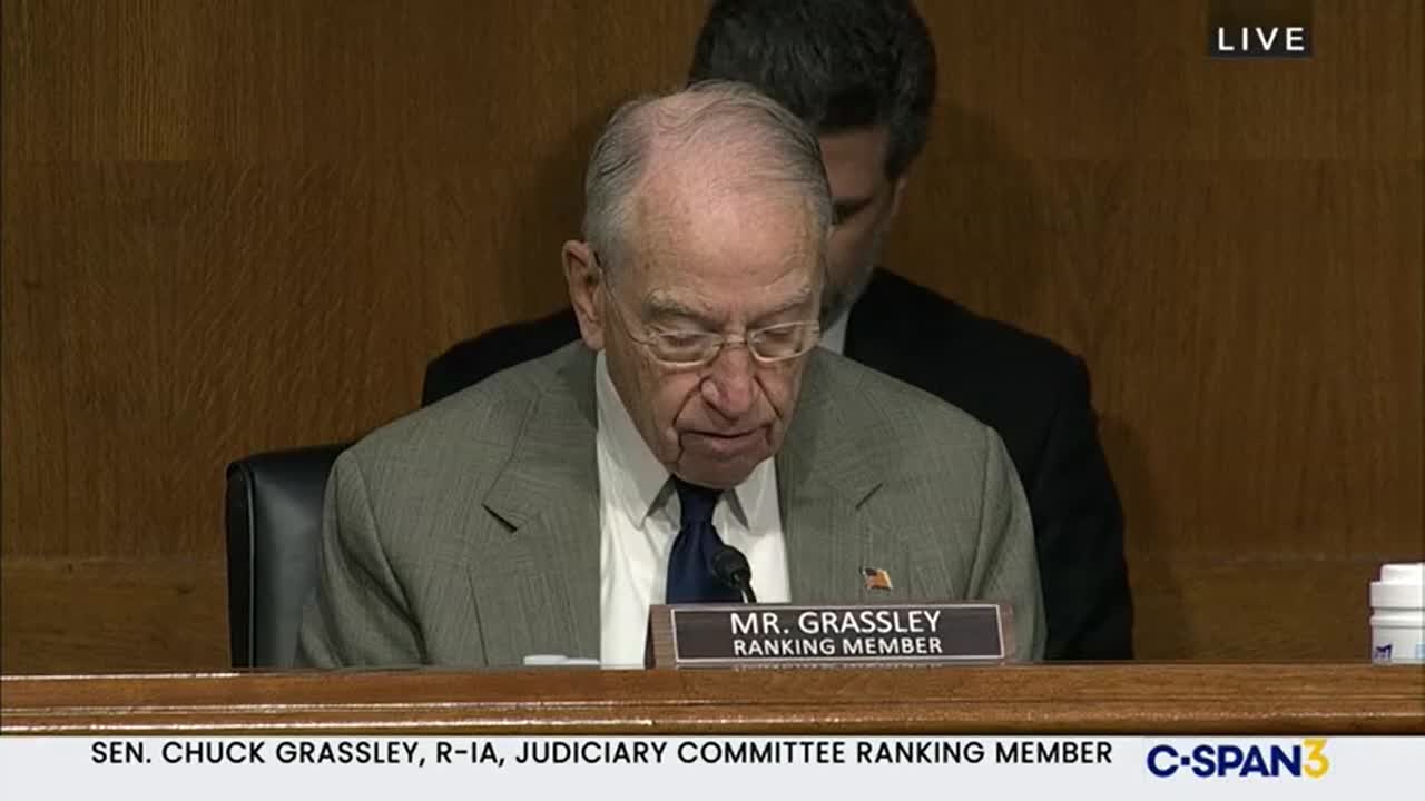 Merrick Garland testified at an oversight hearing before the Senate Judiciary Committee.