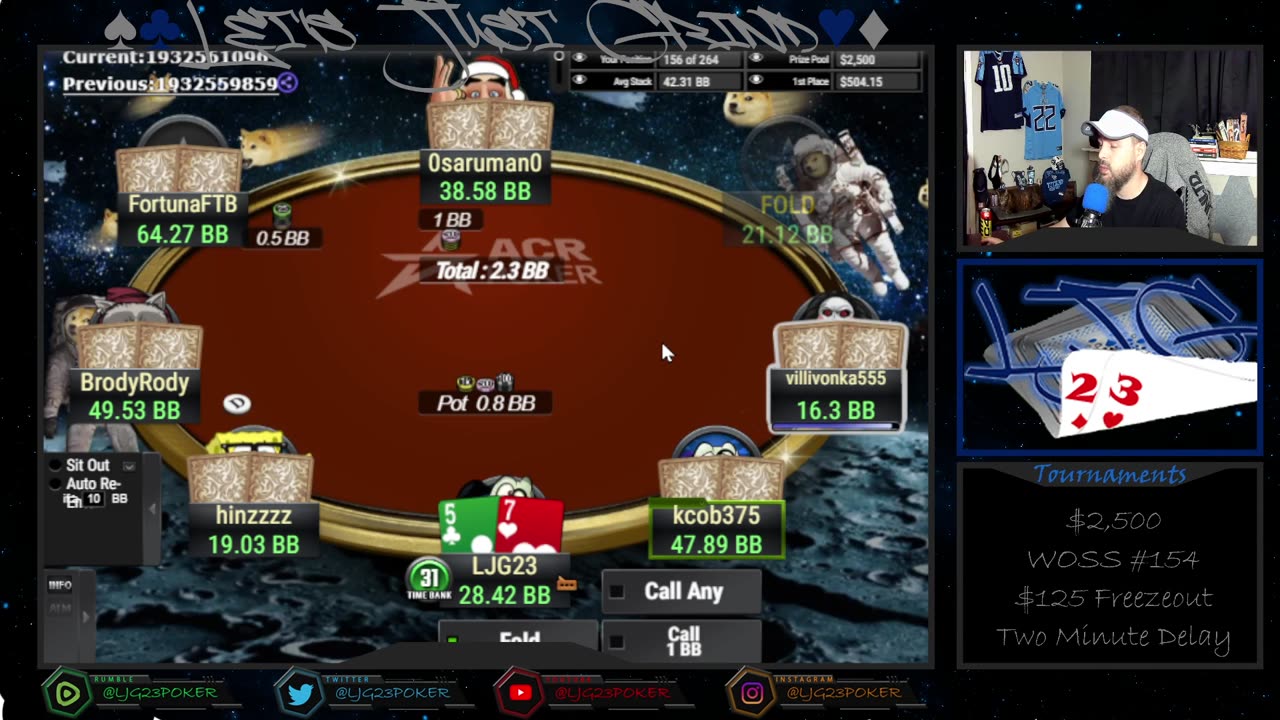 $2,500 GTD Winter Online Super Series #154 Online Poker - Let's Just Grind!