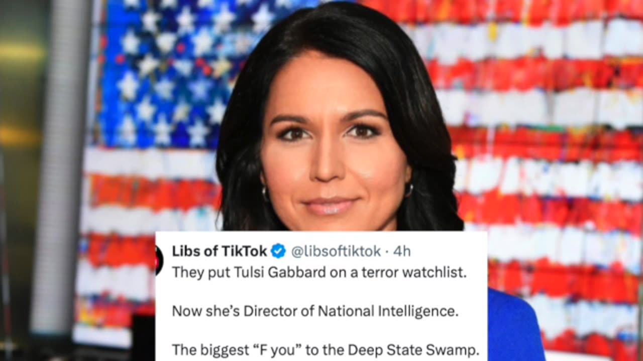 The Deep State Put TULSI GABBARD On The TERROR WATCHLIST. She Will Be Trump's DNI.