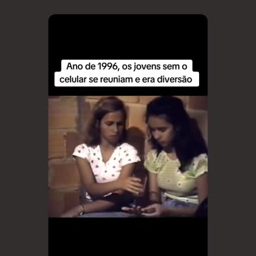 Year 1996, young people had fun without cell phones in Brazil