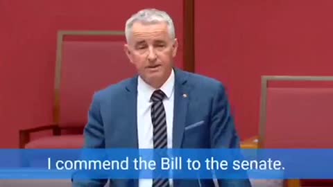 Australian senator shares his concern about the vaccine harm and health