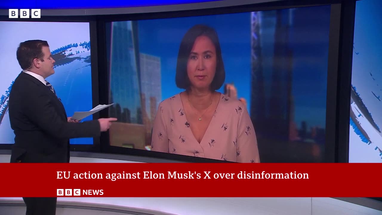 EU takes action against Elon Musk's X over disinformation | BBC News