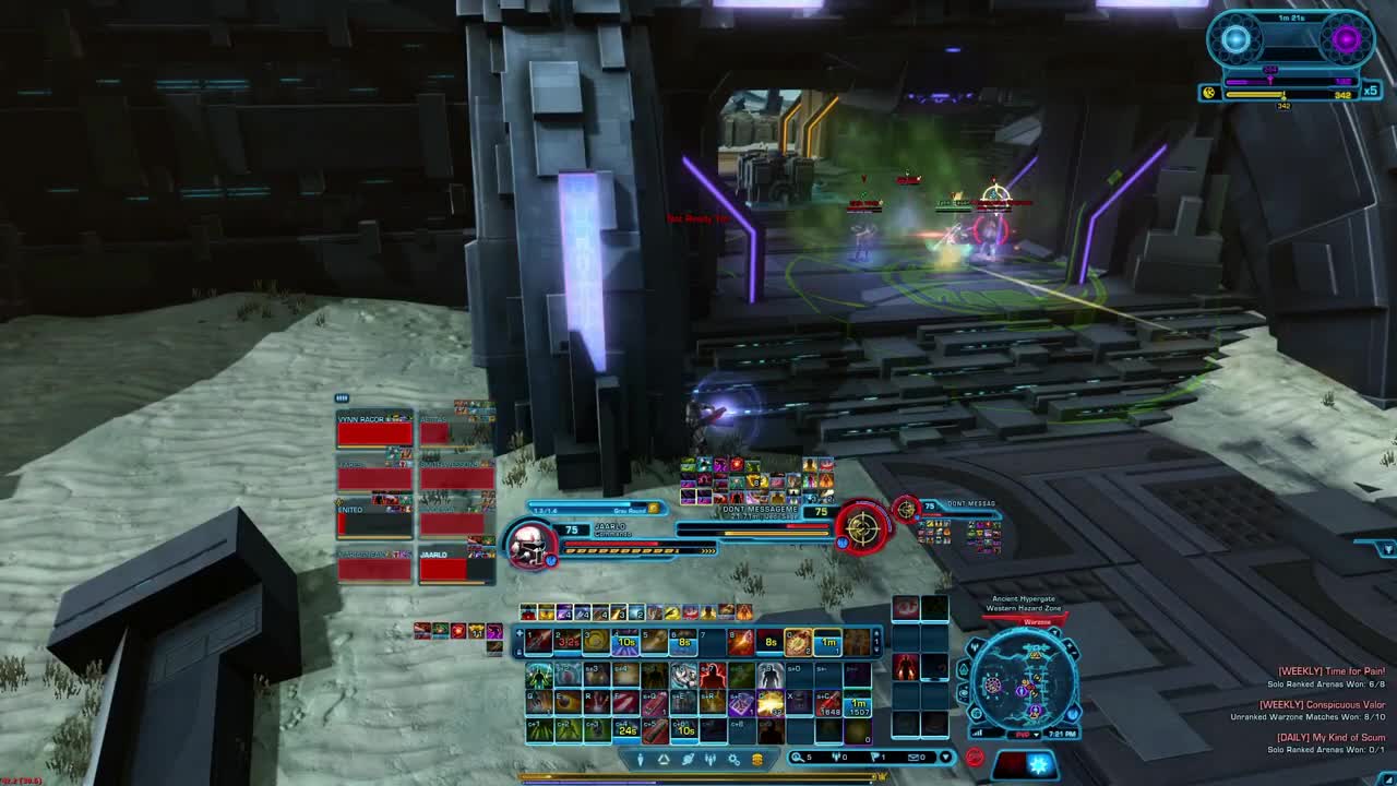 SWTOR PVP 6.1.4 - Gunnery Commando - Ancient HyperGate - Pylon Pressure