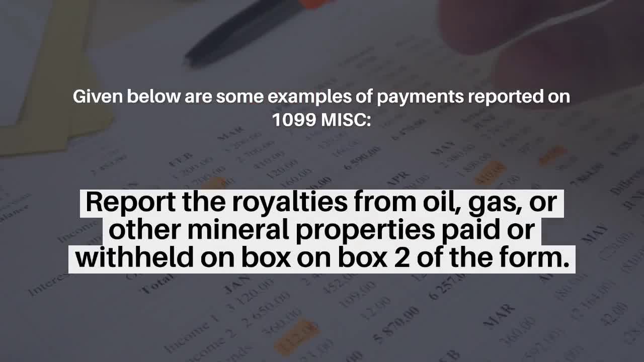 What type of income do you report on a 1099 MISC Tax Form e-file?