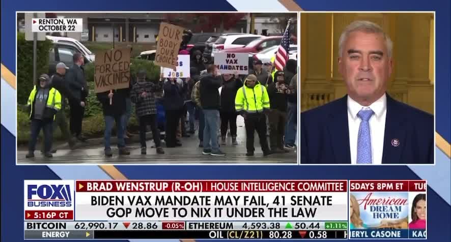 Wenstrup joins FOX Business to discuss vaccine mandates