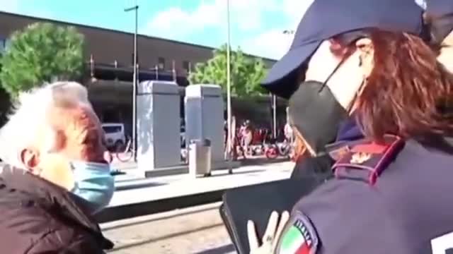 TROOPS REFUSING TO LET ELDERLY LADY ON THE BUS