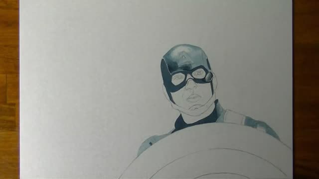 Draw A Picture Of Captain America.