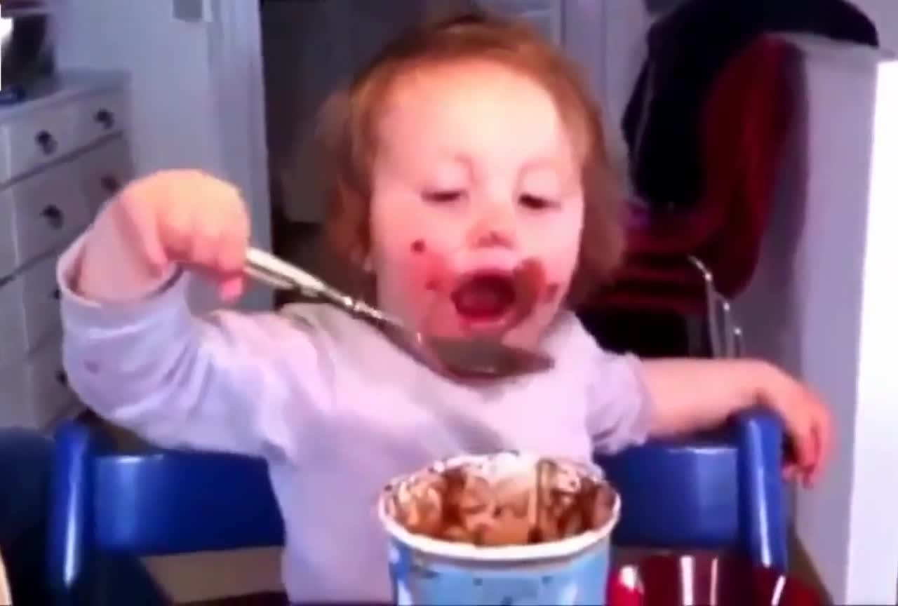 Kid with Chocolate Ice-cream