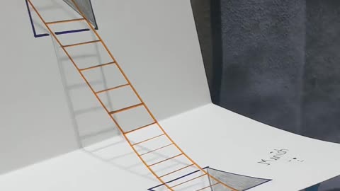 #3DPencil Art Ladder