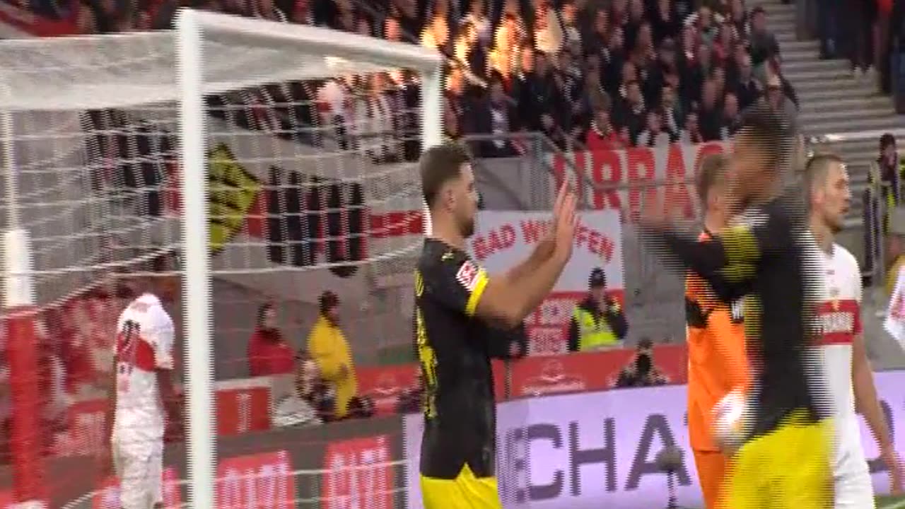 Stuttgart 2-1 Win Over Borussia Dortmund in the Germany Bundesliga