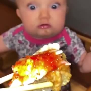 To wean a child from asking for your food