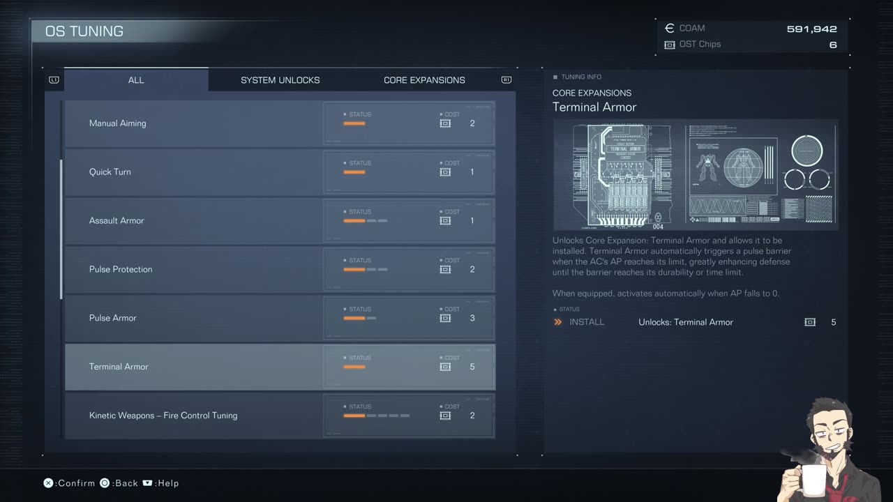 Okusenman Plays [Armored Core VI] Part 7: Arena Training and Investigating Sabotage.