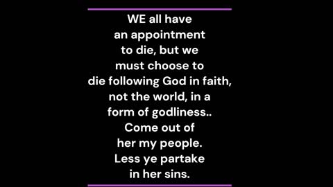 WARNING AGAINST REBELLION AGAINST FAITH IN GOD
