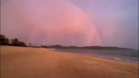 Strange orange dome was seen in england a couple of weeks ago, people were guessing a project blue beam hologram.
