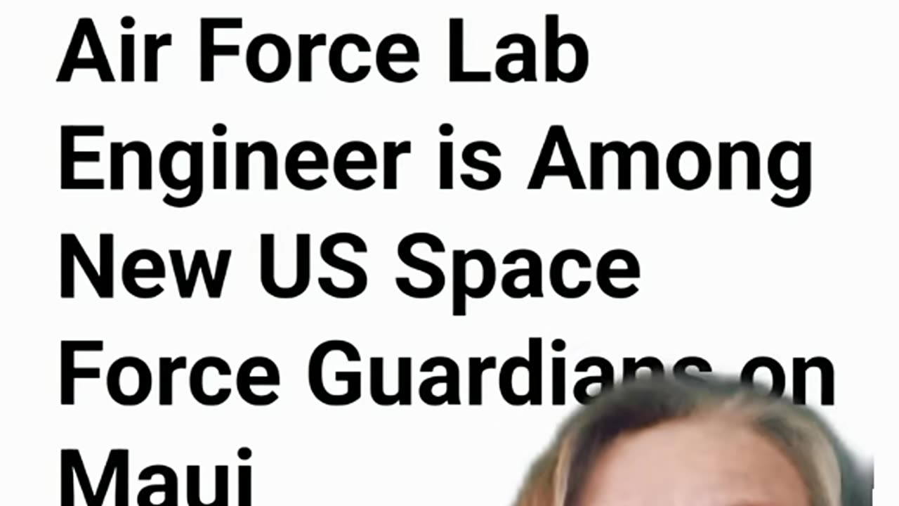 Space Force (cyber space) Lab on Maui- Could This Be a Warning Shot ???