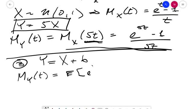 MATH 503 Moment Generating Functions