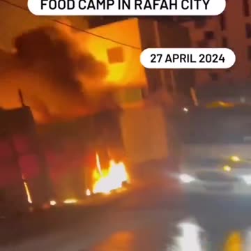 #ISRAEL HAS BOMBED A #GAZA FOOD AID FACILITY IN #RAFAH!