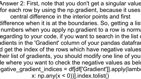 How do I edit my code so that there will only be a single number in the gradient function39s applie