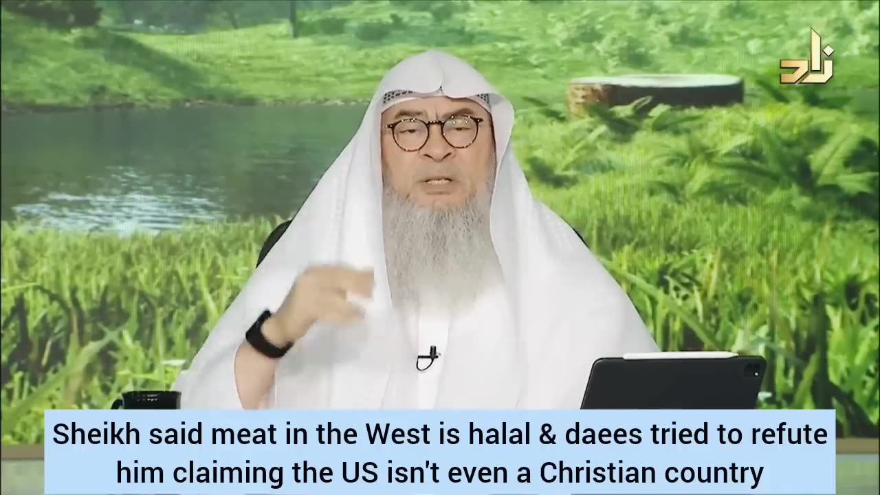 Sheikh Assim said meat in West is halal when US is not even Christian country