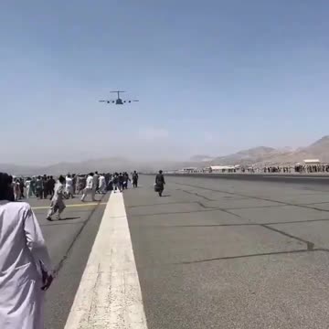 C17 US AIR FORCE Aéroport de Kaboul 15 Aout 2021