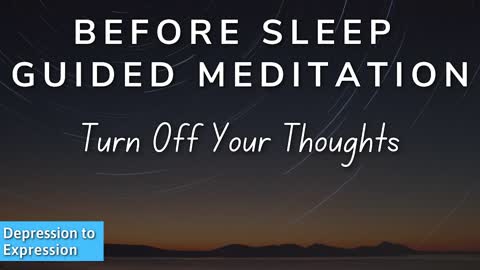 Guided sleep meditation for relaxation