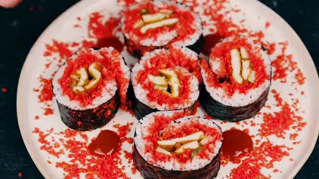 Hot Cheetos Chicken Sushi.