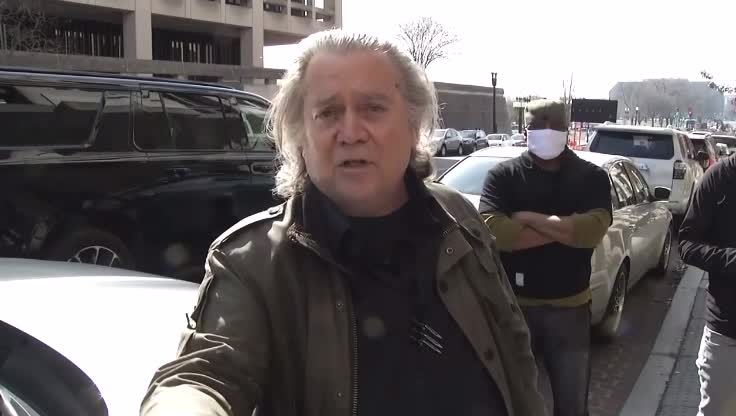 Bannon Epic Entrance Into Court. March 16th.