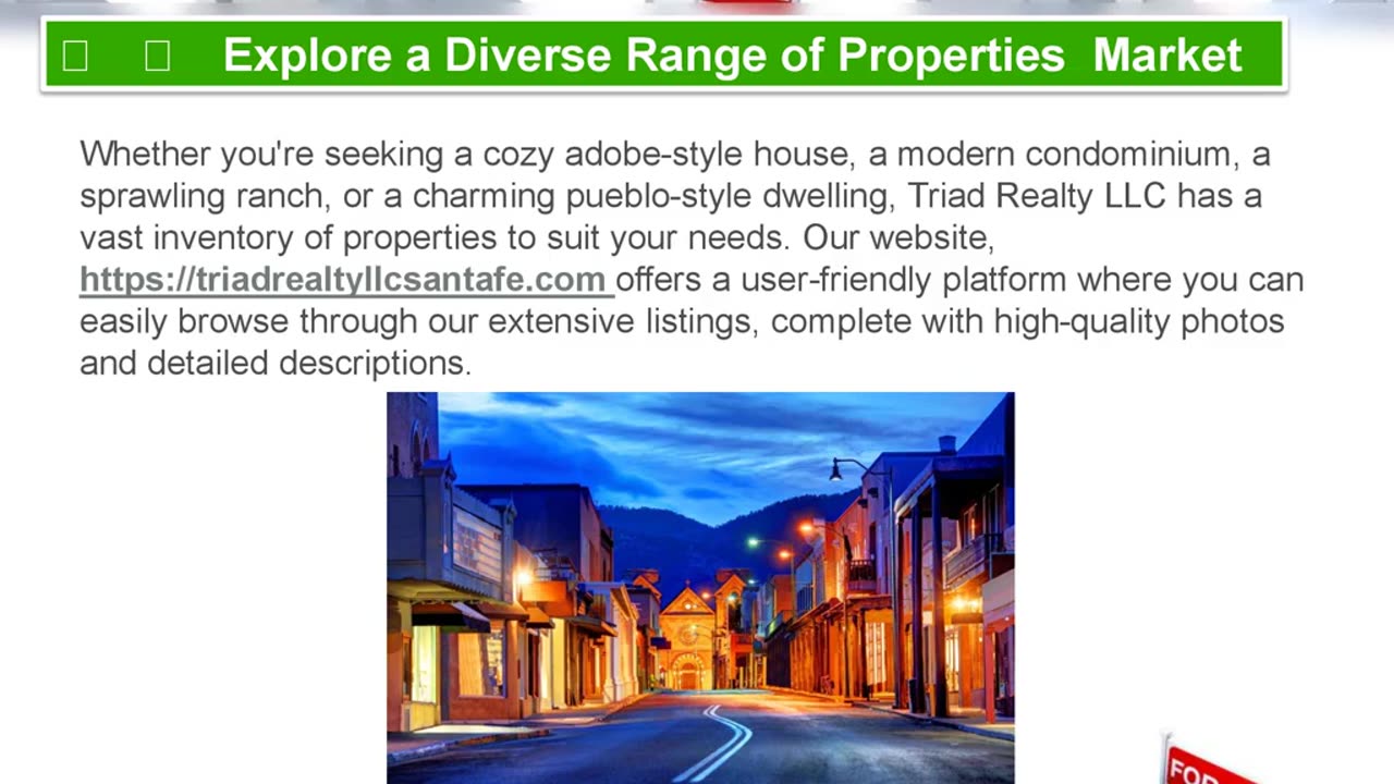 Uncover Your Dream Home in Santa Fe, NM with Triad Realty LLC!