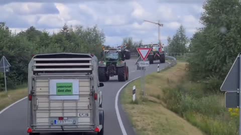 German farmers in solidarity with Dutch farmers