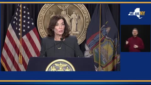 New York Gov. Kathy Hochul Holds COVID-19 Press Briefing Amidst Omicron Fears