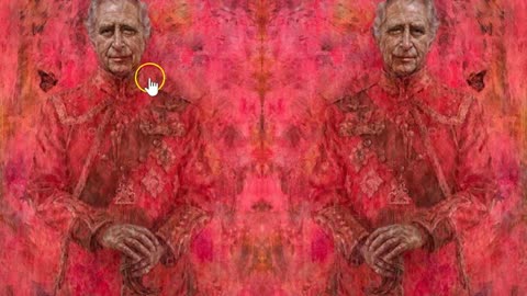 Crazy Looking Baphomet Head Found in Mirror Image of King Charles Portrait