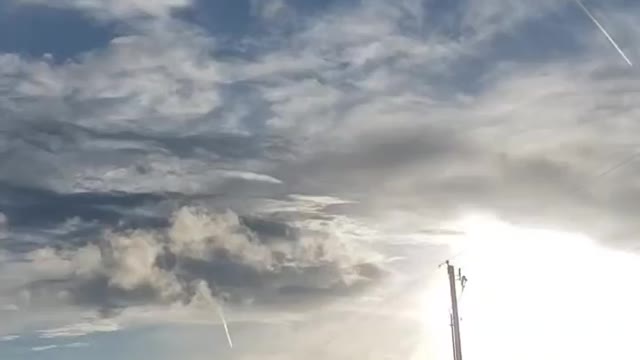 Heavy chemtrails over montana