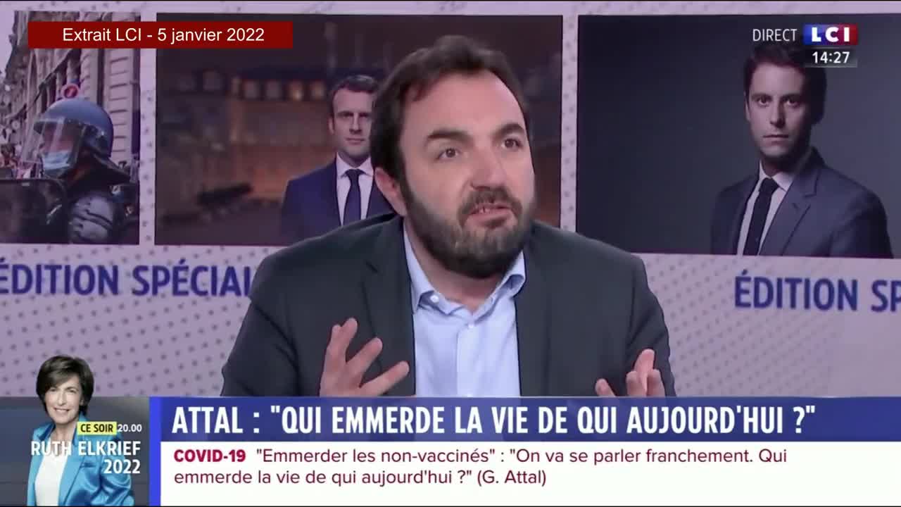 Emmanuel Macron sur le climat de la violence qu'il veut installer. Covid 19 Plandémie Coronavirus