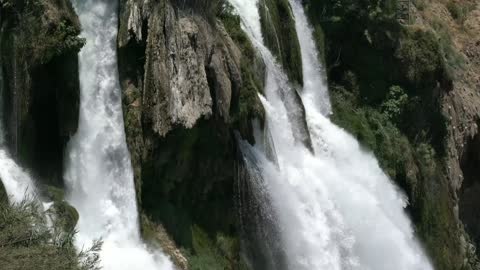 Nature Video , Beautiful Waterfall, Ocean, With Relaxing Music