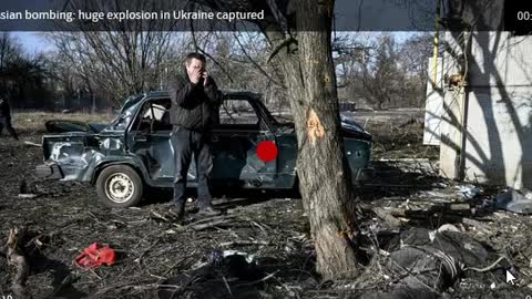 MASSIVE bomb explodes over Ukraine
