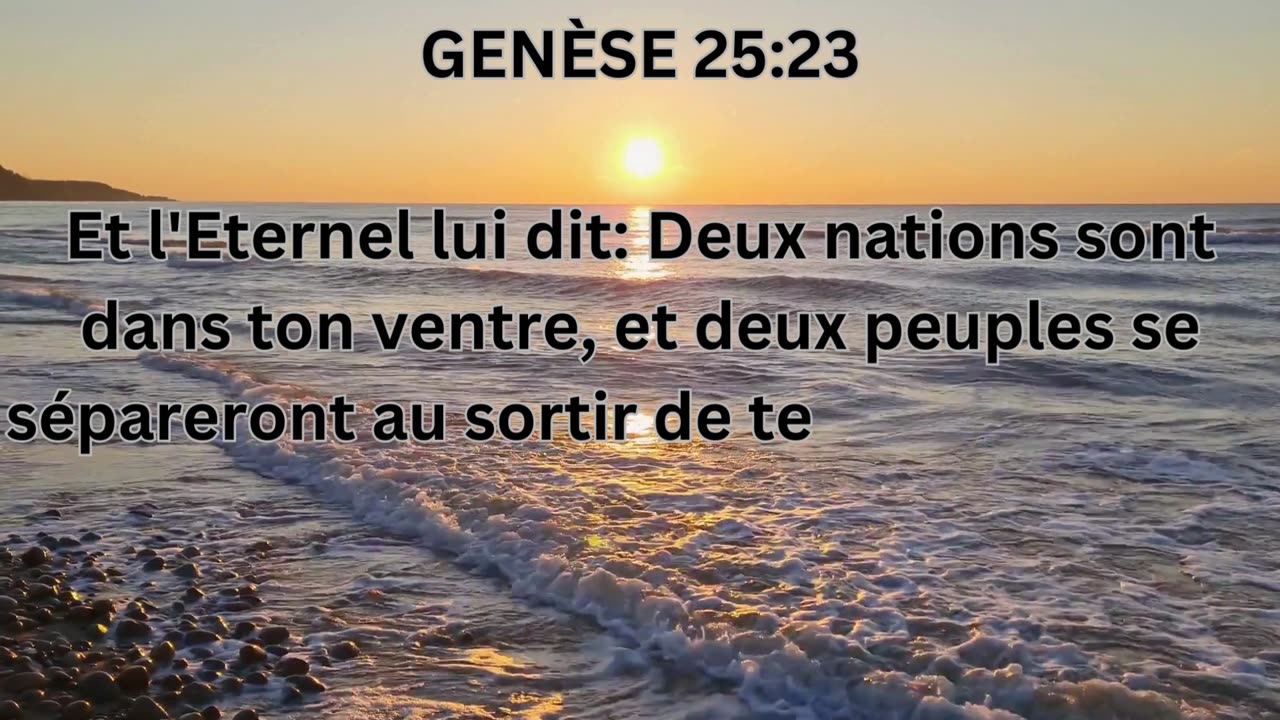 "Les Descendants d'Abraham et la Naissance de Jacob et Ésaü"Genèse 25:1-34