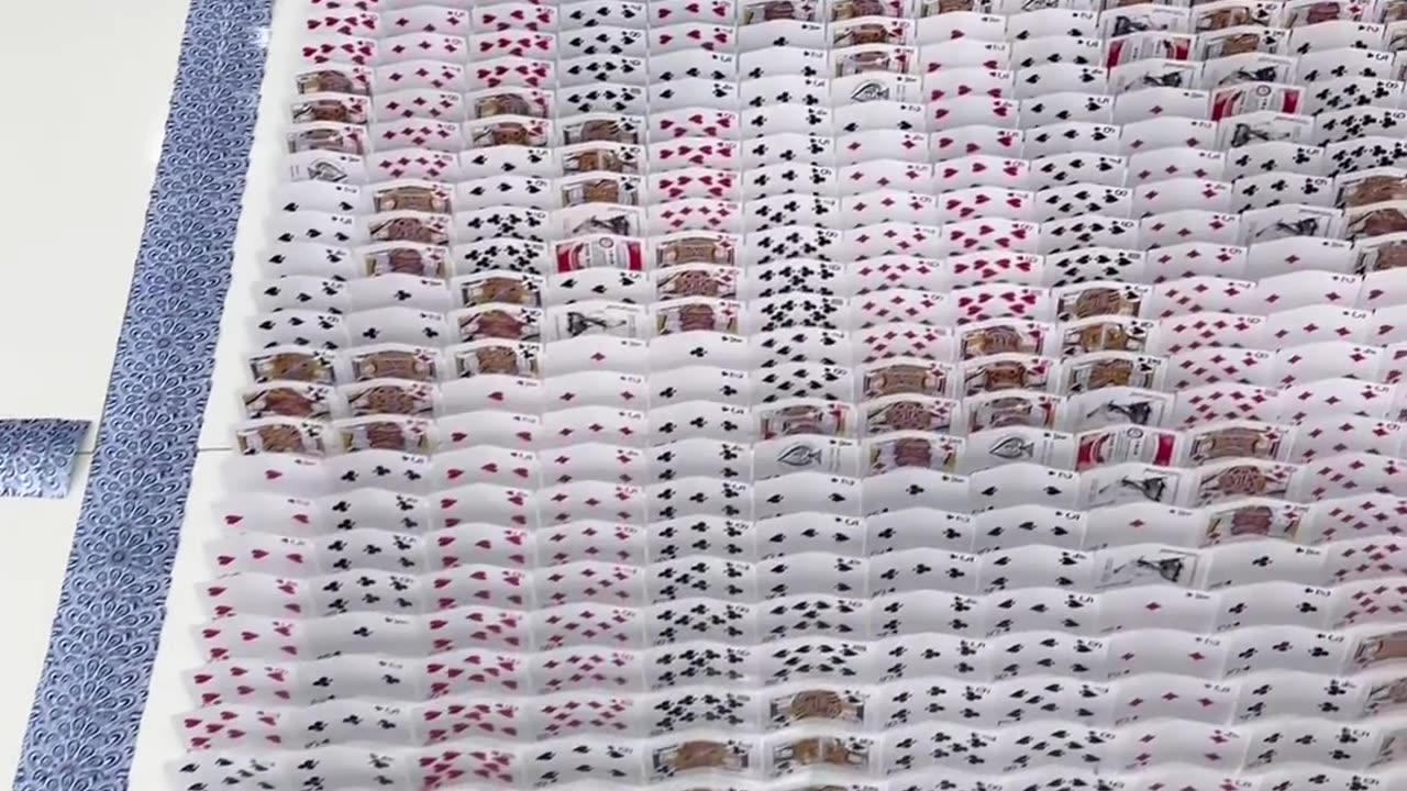 Domino effect 🃏 satisfying? Favorite 😍💟