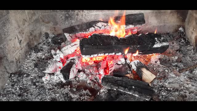 Relax with Fire Burning Video No Loop