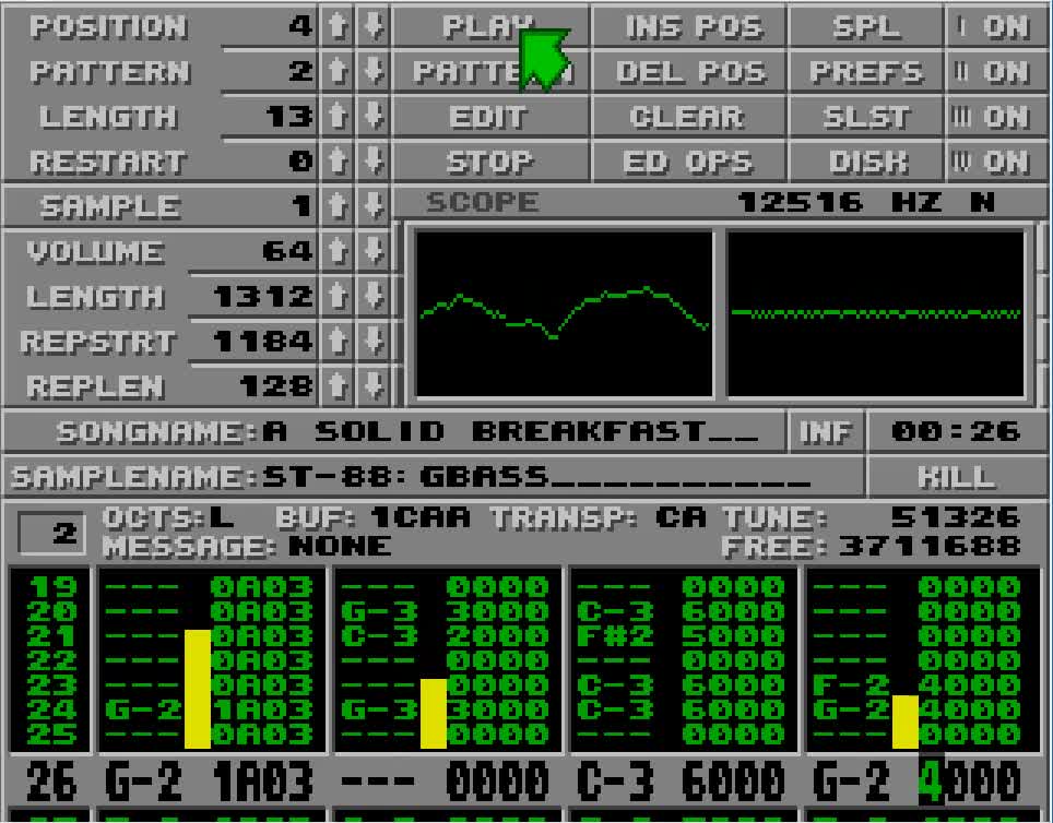 Amiga and Atari ST Protracker Music Mods - A Solid Breakfast