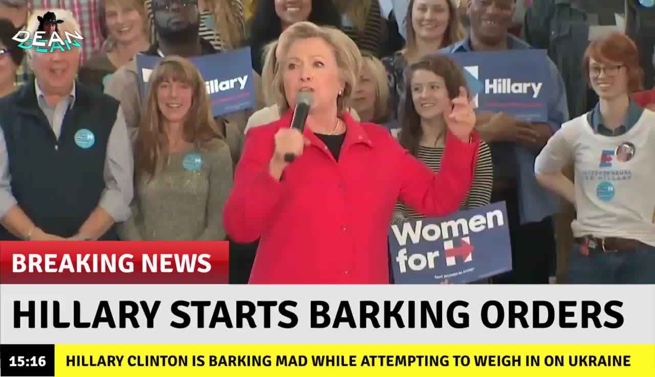 Hillary Clinton Barking Orders While Attempting To Weigh In On Ukraine