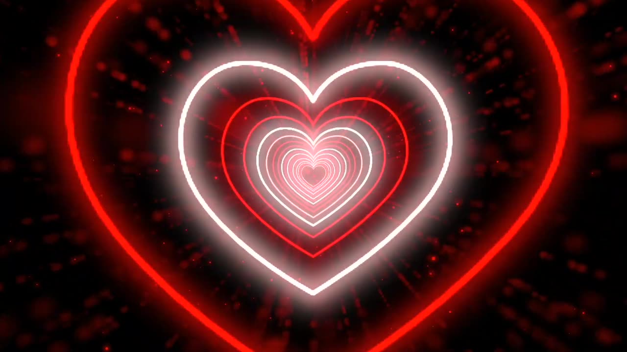 613. Color Changing Heart Tunnel❤️🤍Love Heart