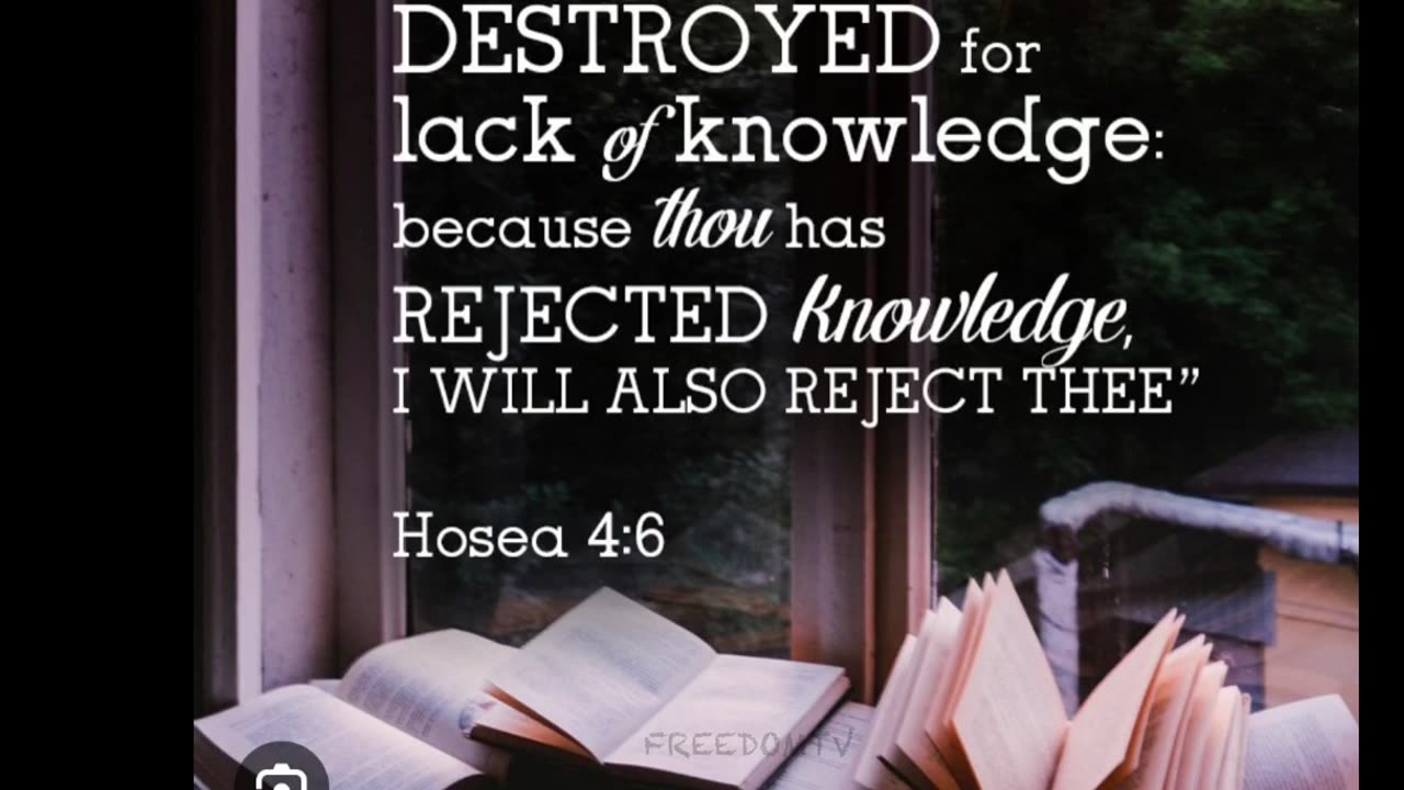 Lack of knowledge my people will be destroyed