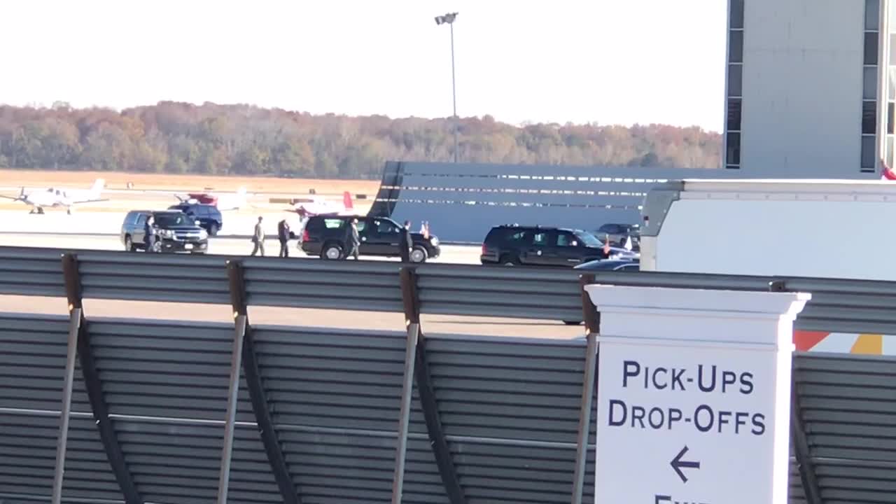 Pence arrives in Augusta, GA