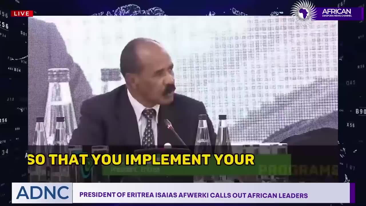 Eartirean prisedent isias afwerki EMBARRASSES African leaders At African climate Summit